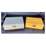 Two Vtg. Jewelry Boxes w/ Contents