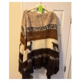Poncho w/ Alpaca Decorations