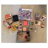Vtg. Playing Cards, Games, Puzzle