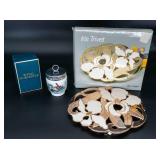 Royal Worcester Egg Coddler & W.M.A. Rogers Trivet
