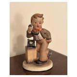 Vtg. Is She Home Boy On Telephone Figurine Statue