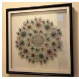 Framed Wire Mandala Art