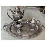 4 Piece Silver Plated Tea/Coffee Set