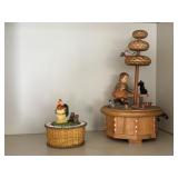 Vtg. Rooster Timer and GIGI Music Box