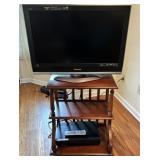 TV with Stand, DVD/VHS Player