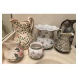 Collection of Decorative Pitchers and Small Pot