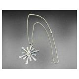 Vtg. 925 Silver Chain w/ Pendant