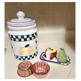 Cookie Jar, Fruit Shaped Salt & Pepper Shakers