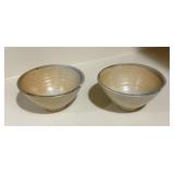 Two Earlthy Tones Japanese Tea Bowls