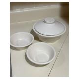 Cermaic or Porcelain Serving  Dish and Bowls