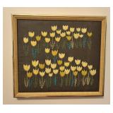 Vtg Handmade Piece of Hand Embroidery