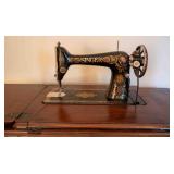 Vintage Singer Sewing Machine w/ Desk