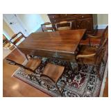 Clairmont Harvest Table & Inn Side & Arm Chairs