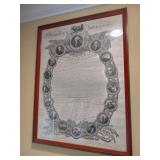 Declaration of Independence Framed Print