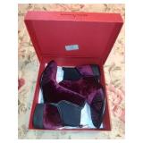 Donald J Pliner Cabernet Brocade Velvet Boots