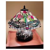 Stained Glass Dragonfly Table Lamp