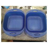 2 Anchor Hocking Cobalt Casserole Dishes