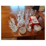 Collection of Clear Glass & Crystal