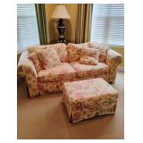 Broyhill Couch & Ottoman - Read Details