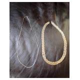 2 Sterling Silver Necklaces