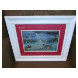 Grandma Moses Print "Santa Claus is Here"