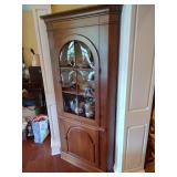 Corner Cabinet with Curved Glass