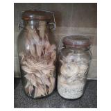 2 Large Ball Jars of Pasta & Beans