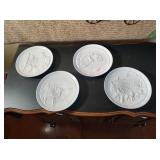 4 Frankoma Religious Plates