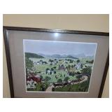Grandma Moses Print "July Fourth"