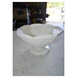 Milk Glass Fruit Bowl
