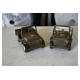 Pair of Tonka Military Jeeps