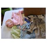 Vtg Baby Clothes, Blankets, and Shoes
