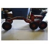 Vtg Ny Lint Toys Metal Road Grader