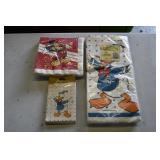 Donald Duck Invites & Paper Table Cloth, MM Napkin