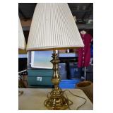 Pair of Brass Lamps 27"