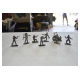 Mini Metal Cowboys and Indians