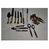 Set of Vtg Knives, Cob Holder, Bottle Opener, Etc
