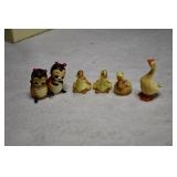 Vintage Ducks and Ladybugs Figures