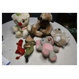 Vtg Stuffed Plush Animals