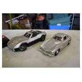 Mercedes Model Car and RC Corvette