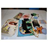 Vintage Paperdoll and Cling Lot
