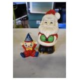 Santa and Clown Candle Lot