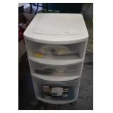 Sterlite 3 Drawer Storage with Contents
