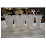 Set of 8 Frosted Glass Ice Tea Tumblers