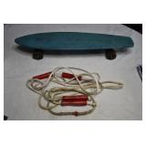 Pair of Jump Ropes and Vtg Penny Board