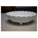 Milk Glass Fruit Bowl