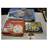 Peanuts Colorforms, Spirograph, & Chemlab