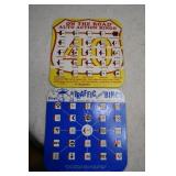 Pair of Vtg Auto Bingo Cards