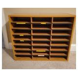 Wooden Organizer with 24 Slots