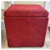 Rust-Colored Ottoman
